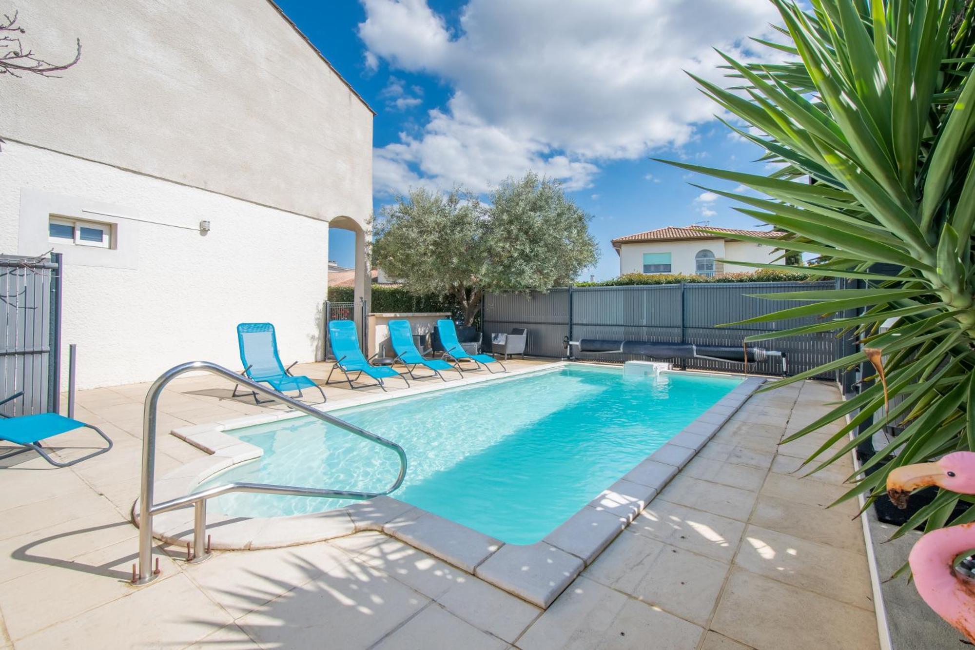 Guesthouse La Costiere - Logements Independants - Espace Piscine Jacuzzi Lunel  Exterior photo