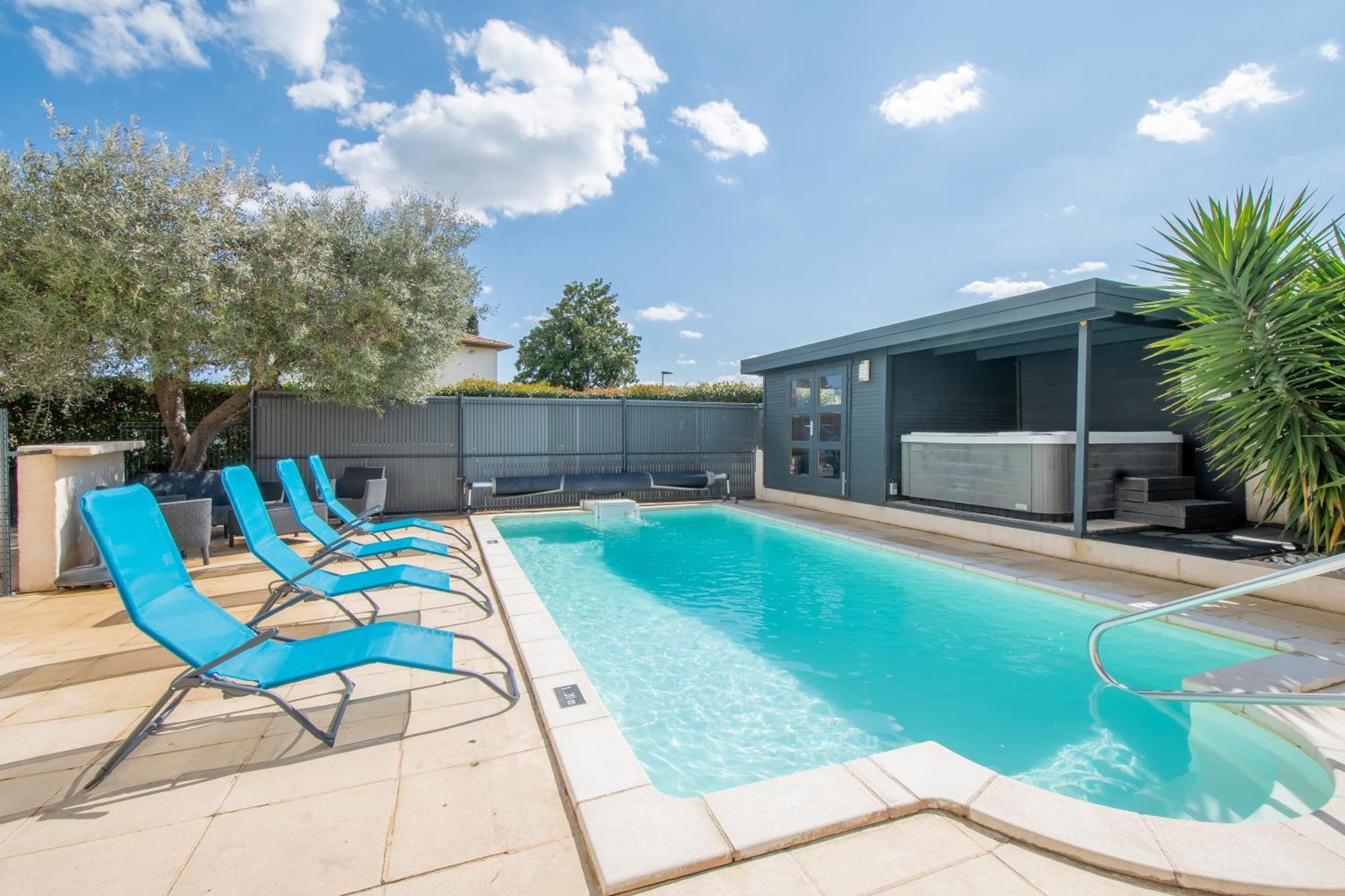 Guesthouse La Costiere - Logements Independants - Espace Piscine Jacuzzi Lunel  Exterior photo